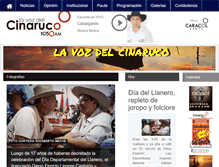 Tablet Screenshot of lavozdelcinaruco.com